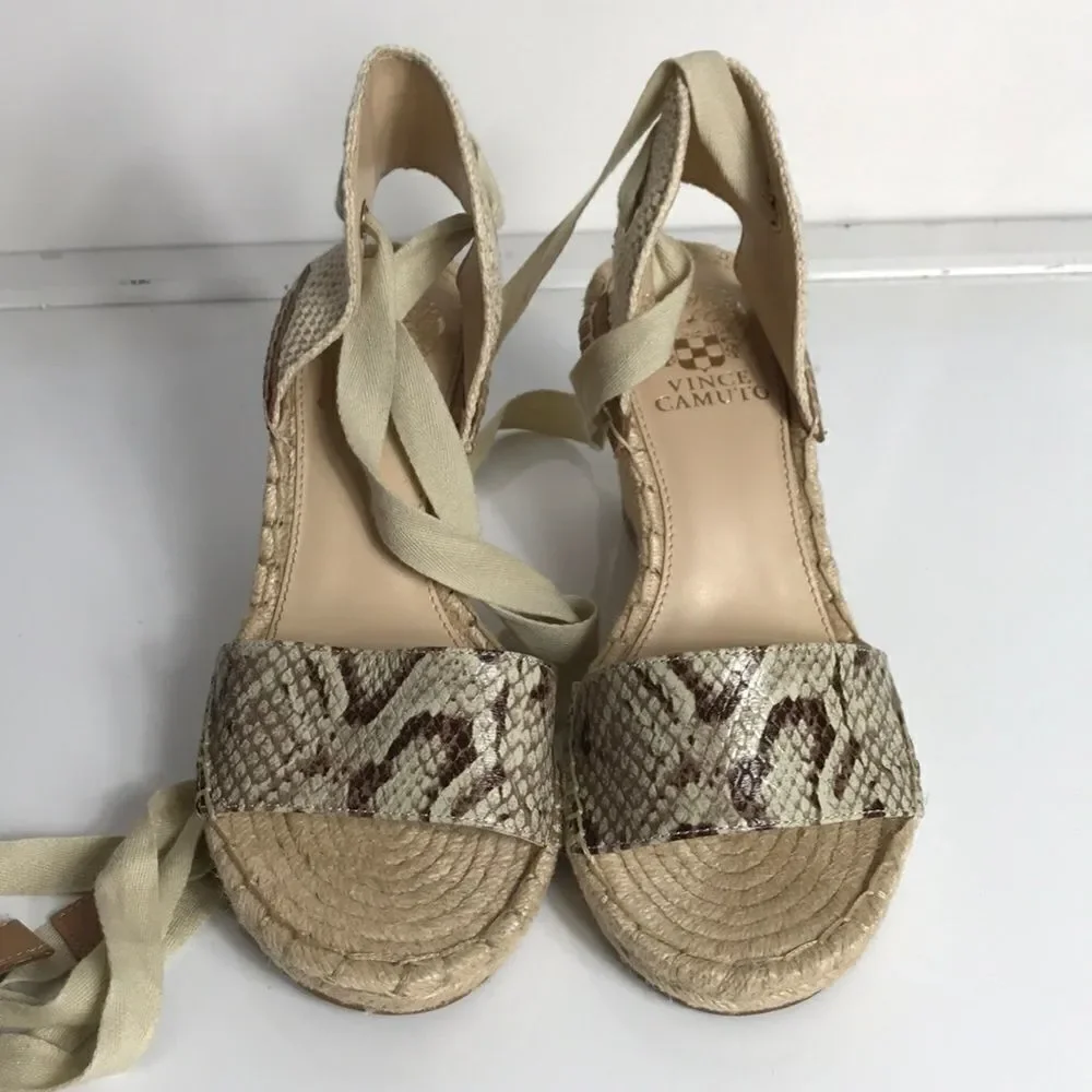 Vince Camuto Levernta Ankle Wrap Espadrilles Wedge